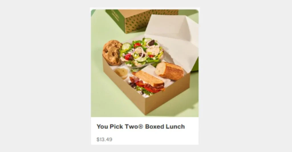 You Pick Two Boxed Lunches