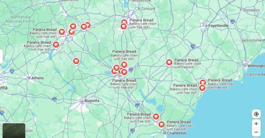 Panera South Carolina Outlets USA