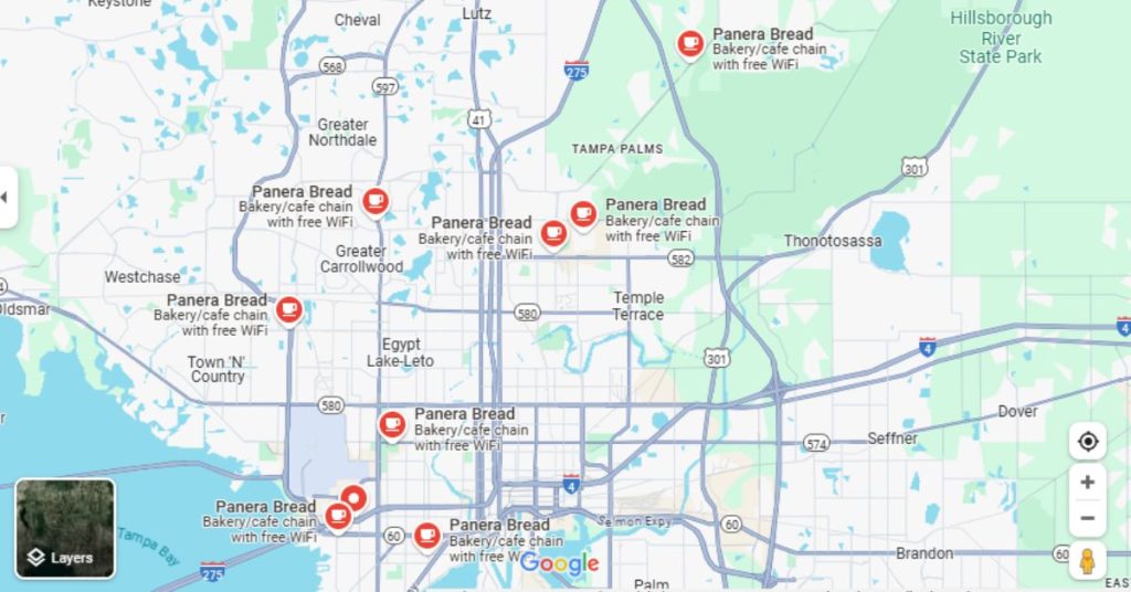 Panera Tampa Bay Location
