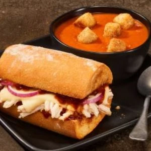 Panera Creamy Tomato Soup & Chicken BBQ 