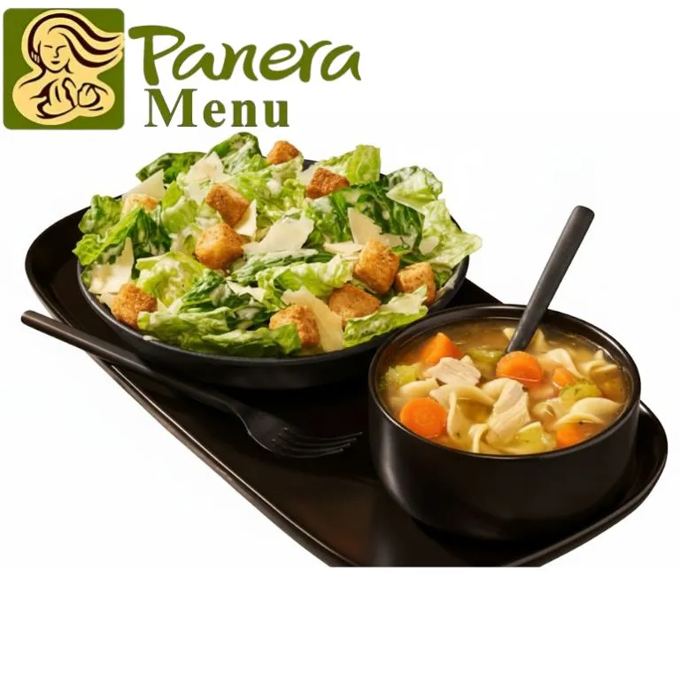 Panera Caesar Salad & Homestyle Chicken Noodle Soup